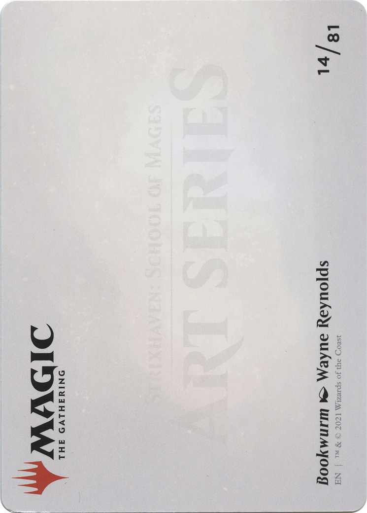 Bookwurm // Bookwurm (ASTX-014) - Strixhaven Art Series (Borderless) - Premium MTG Single from Wizards of the Coast - Just $0! Shop now at Game Crave Tournament Store