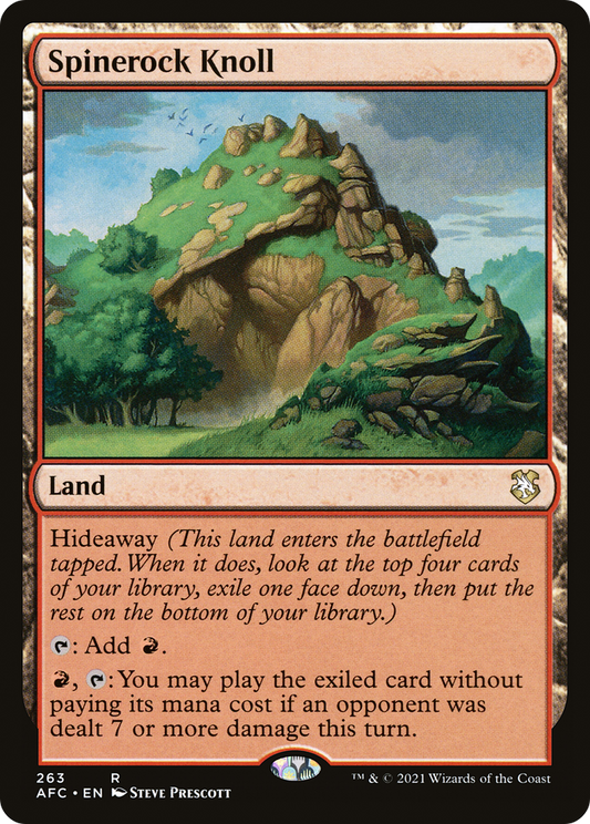 Spinerock Knoll (AFC-263) - Forgotten Realms Commander - Premium MTG Single from Wizards of the Coast - Just $0.10! Shop now at Game Crave Tournament Store
