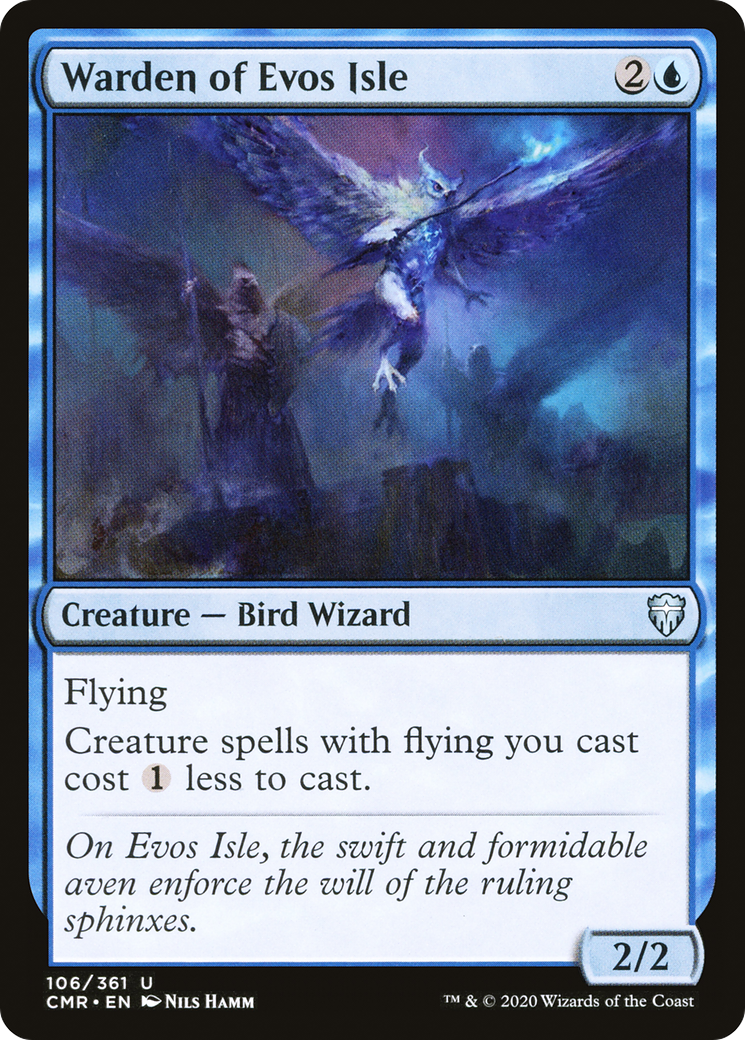 Warden of Evos Isle (CMR-106) - Commander Legends Foil - Premium MTG Single from Wizards of the Coast - Just $0.08! Shop now at Game Crave Tournament Store