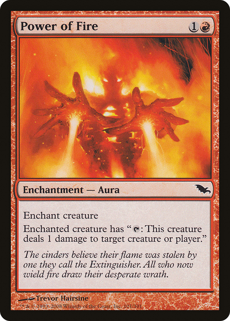 Power of Fire (SHM-101) - Shadowmoor Foil - Premium MTG Single from Wizards of the Coast - Just $0.13! Shop now at Game Crave Tournament Store