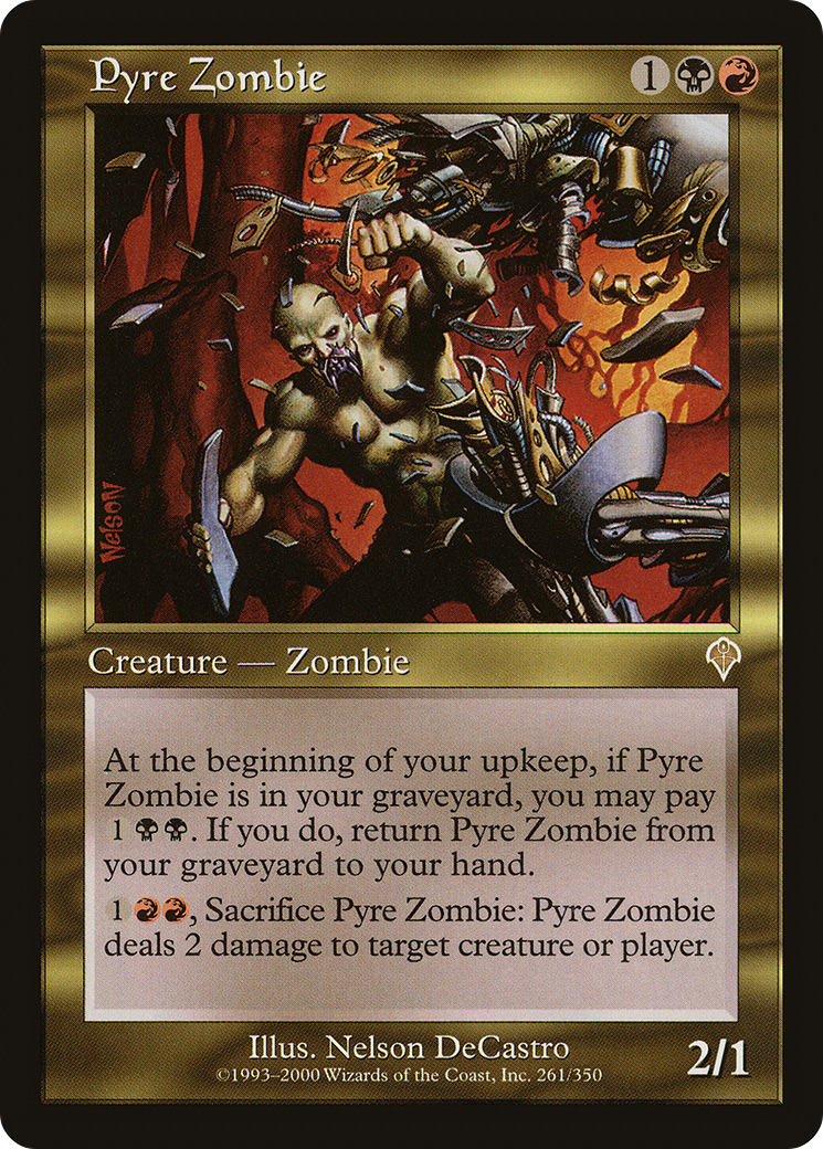 Pyre Zombie (INV-261) - Invasion - Premium MTG Single from Wizards of the Coast - Just $0.08! Shop now at Game Crave Tournament Store