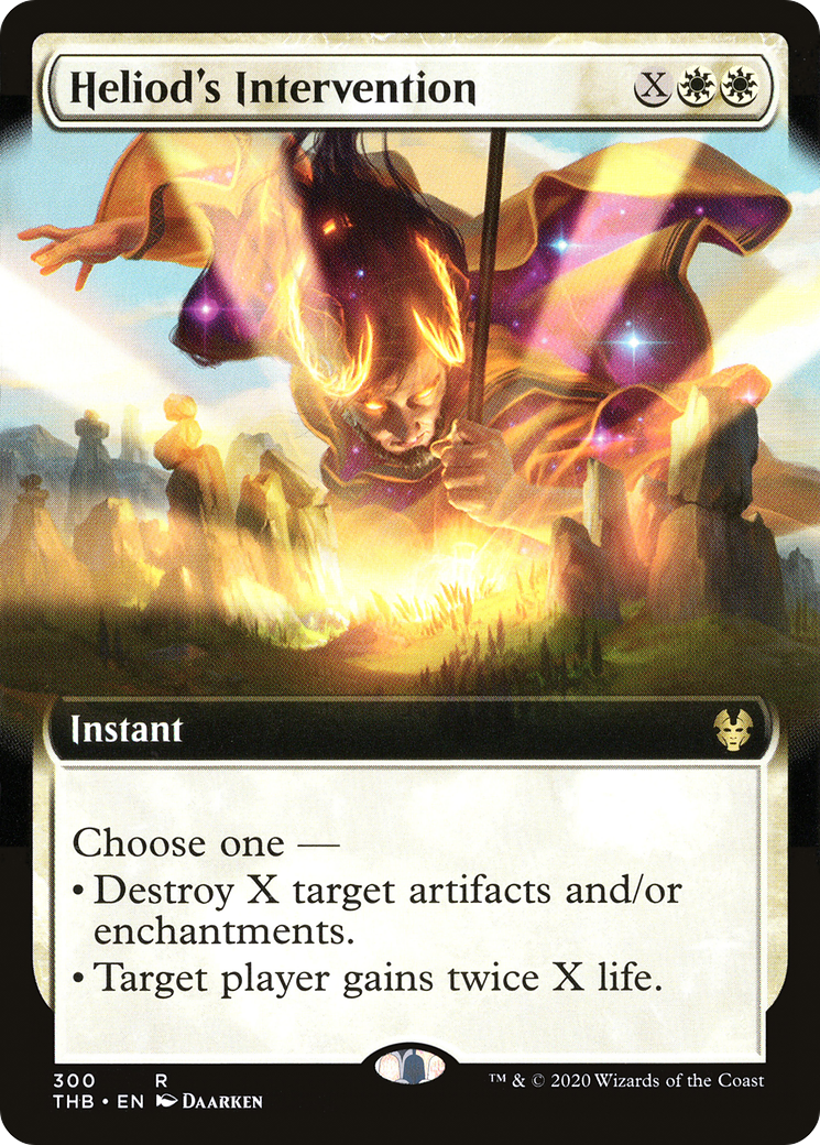 Heliod's Intervention (THB-300) - Theros Beyond Death: (Extended Art) - Premium MTG Single from Wizards of the Coast - Just $3.95! Shop now at Game Crave Tournament Store