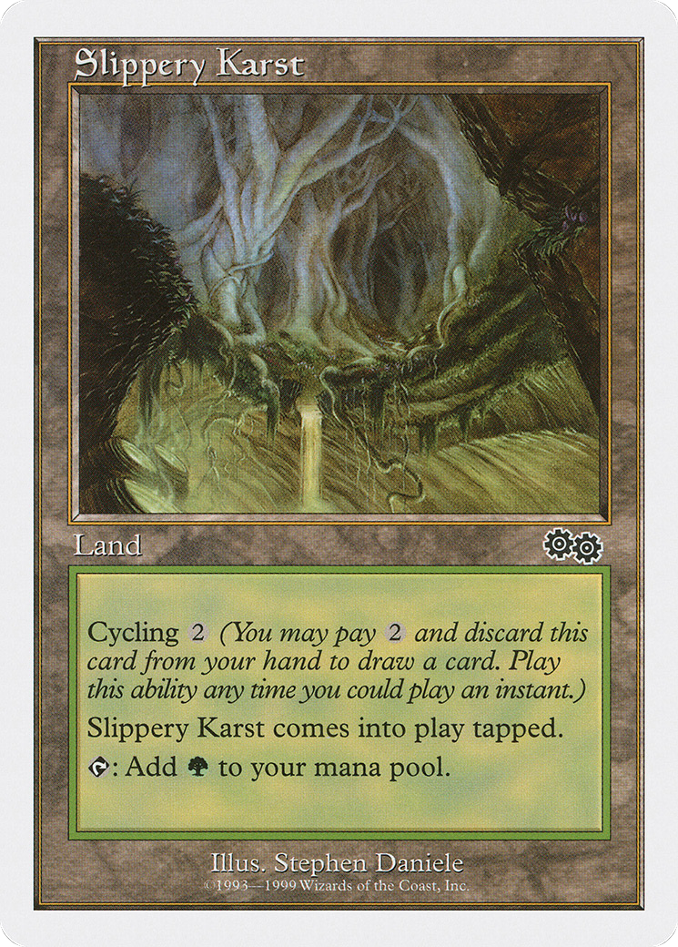 Slippery Karst (BRB-073) - Battle Royale Box Set - Premium MTG Single from Wizards of the Coast - Just $0.40! Shop now at Game Crave Tournament Store
