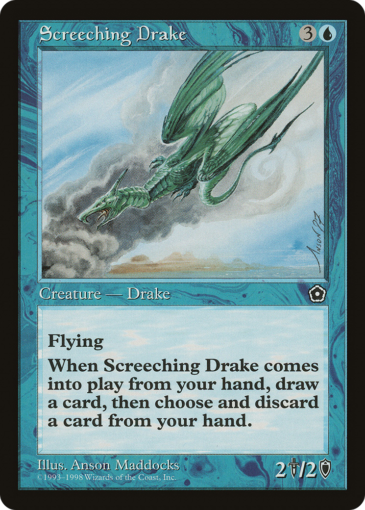 Screeching Drake (P02-044) - Portal Second Age - Premium MTG Single from Wizards of the Coast - Just $0.25! Shop now at Game Crave Tournament Store
