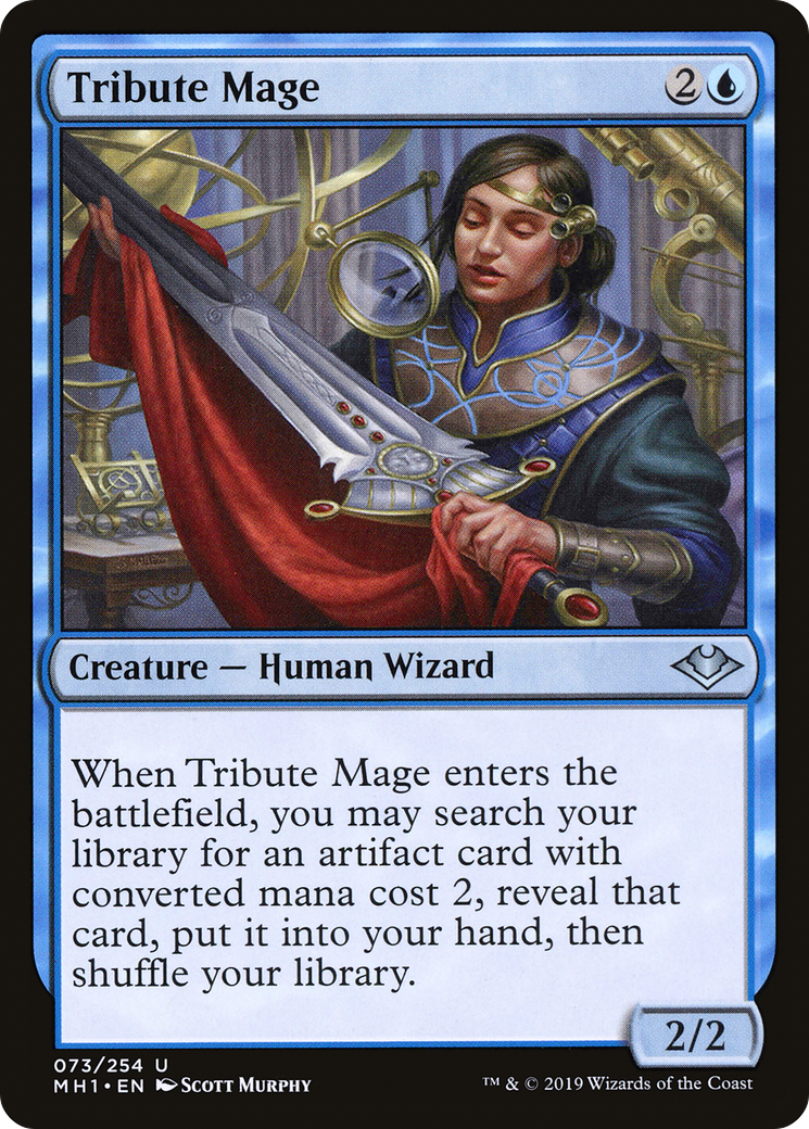 Tribute Mage (MH1-073) - Modern Horizons - Premium MTG Single from Wizards of the Coast - Just $0.66! Shop now at Game Crave Tournament Store