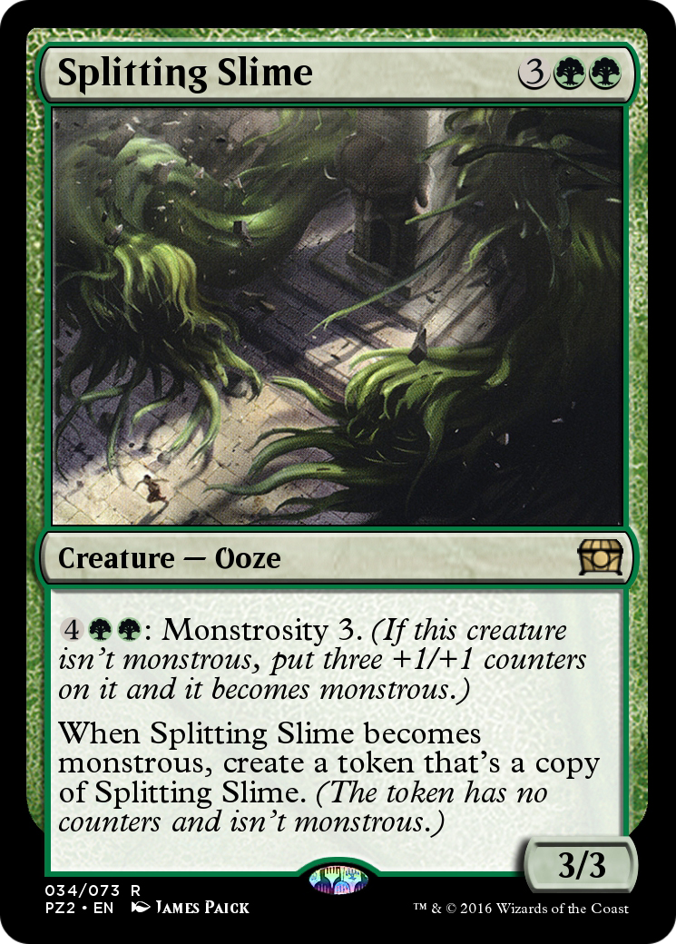 Splitting Slime (PZ2-034) - Treasure Chest - Premium MTG Single from Wizards of the Coast - Just $0! Shop now at Game Crave Tournament Store