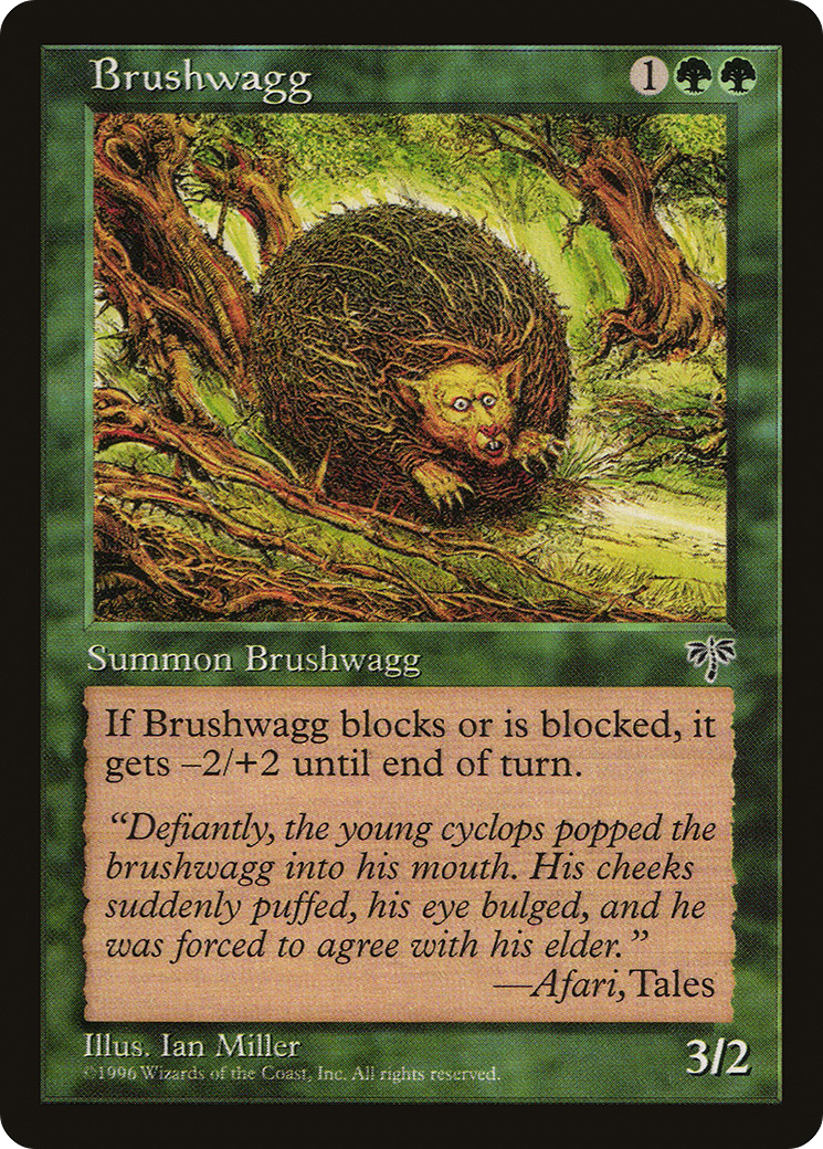 Brushwagg (MIR-208) - Mirage - Premium MTG Single from Wizards of the Coast - Just $0.94! Shop now at Game Crave Tournament Store
