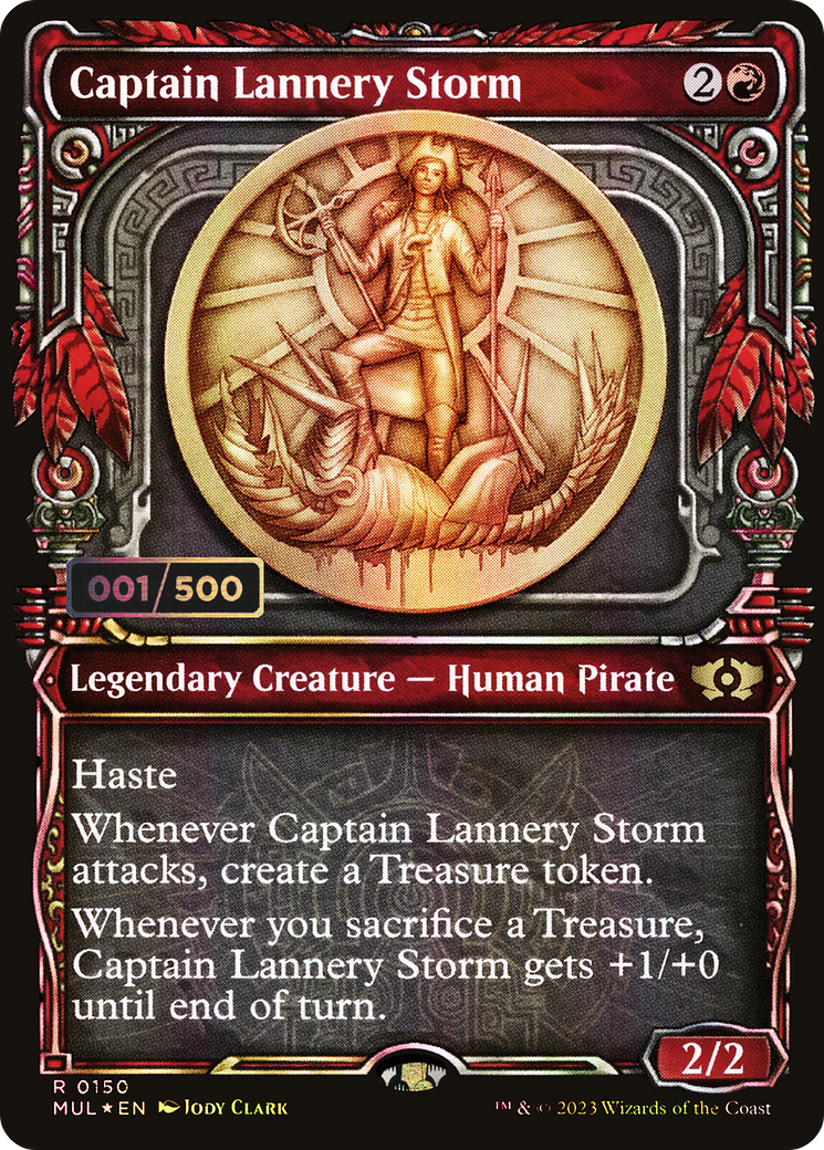 Captain Lannery Storm (MUL-150Z) - Multiverse Legends: (Showcase) Foil - Premium MTG Single from Wizards of the Coast - Just $76.87! Shop now at Game Crave Tournament Store