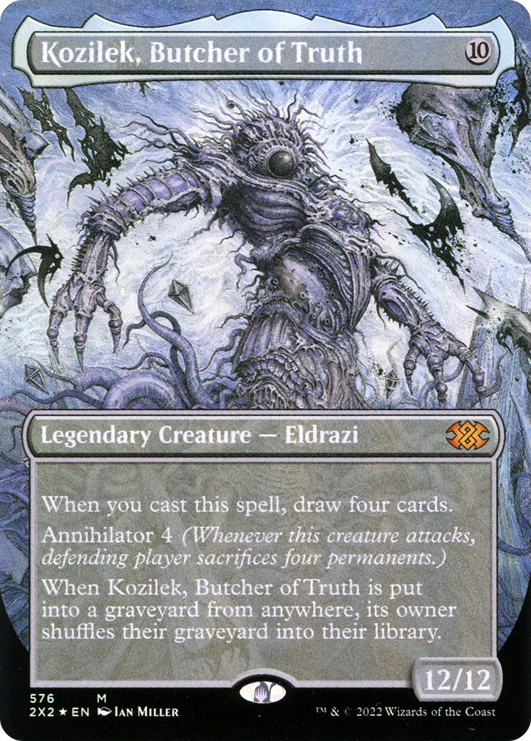 Kozilek, Butcher of Truth (2X2-576) - Double Masters 2022 (Borderless) Foil - Premium MTG Single from Wizards of the Coast - Just $18.88! Shop now at Game Crave Tournament Store