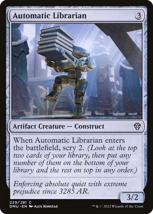 Automatic Librarian (DMU-229) - Dominaria United - Premium MTG Single from Wizards of the Coast - Just $0.08! Shop now at Game Crave Tournament Store