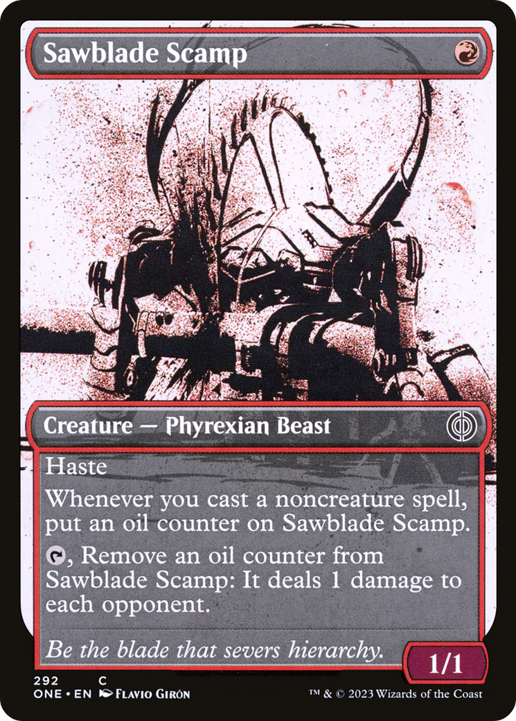 Sawblade Scamp (ONE-292) - Phyrexia: All Will Be One: (Showcase) - Premium MTG Single from Wizards of the Coast - Just $0.08! Shop now at Game Crave Tournament Store