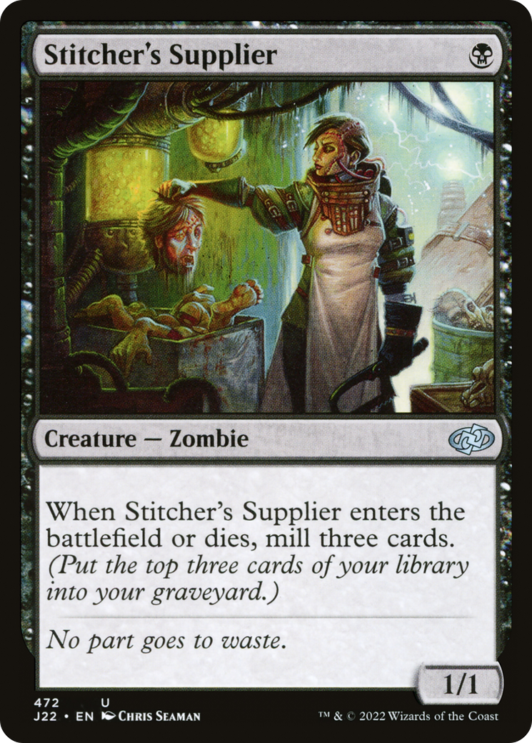 Stitcher's Supplier (J22-472) - Jumpstart 2022 - Premium MTG Single from Wizards of the Coast - Just $0.44! Shop now at Game Crave Tournament Store