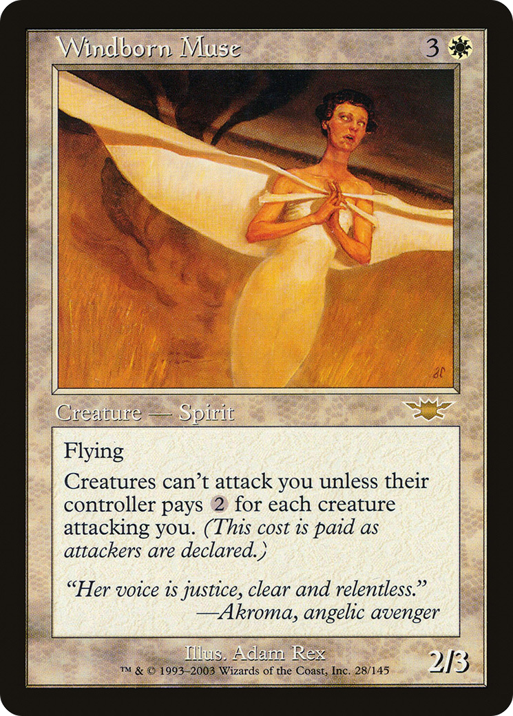 Windborn Muse (LGN-028) - Legions - Premium MTG Single from Wizards of the Coast - Just $0.37! Shop now at Game Crave Tournament Store