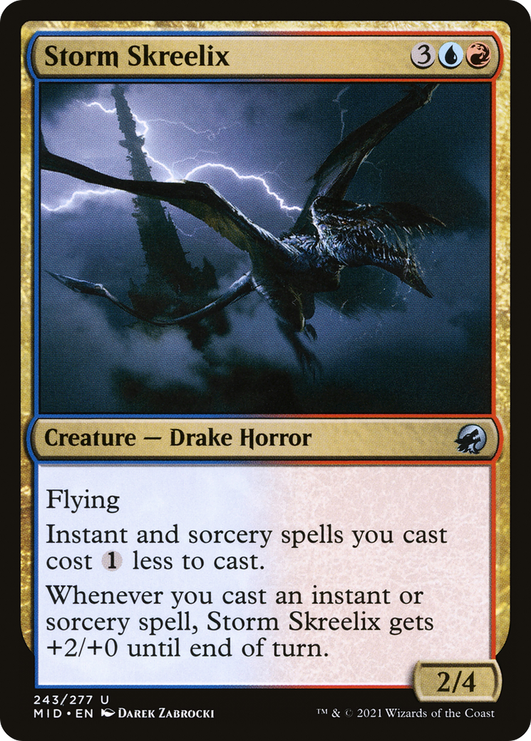 Storm Skreelix (MID-243) - Innistrad: Midnight Hunt - Premium MTG Single from Wizards of the Coast - Just $0.08! Shop now at Game Crave Tournament Store
