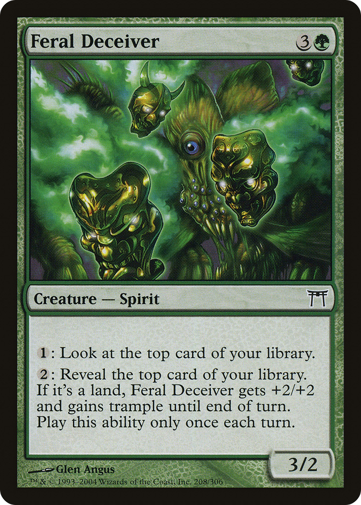 Feral Deceiver (CHK-208) - Champions of Kamigawa Foil - Premium MTG Single from Wizards of the Coast - Just $0.27! Shop now at Game Crave Tournament Store