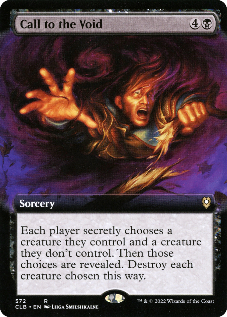 Call to the Void (CLB-572) - Commander Legends: Battle for Baldur's Gate: (Extended Art) - Premium MTG Single from Wizards of the Coast - Just $0.25! Shop now at Game Crave Tournament Store
