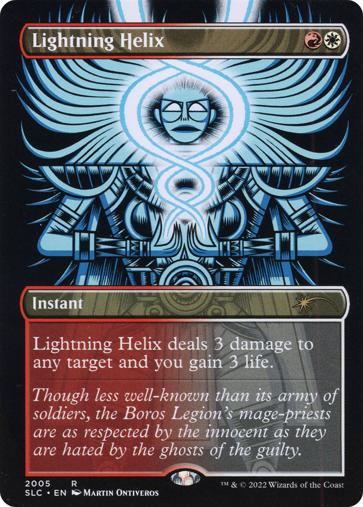 Lightning Helix (SLC-2005) - Secret Lair 30th Anniversary Countdown Kit (Borderless) - Premium MTG Single from Wizards of the Coast - Just $0.28! Shop now at Game Crave Tournament Store