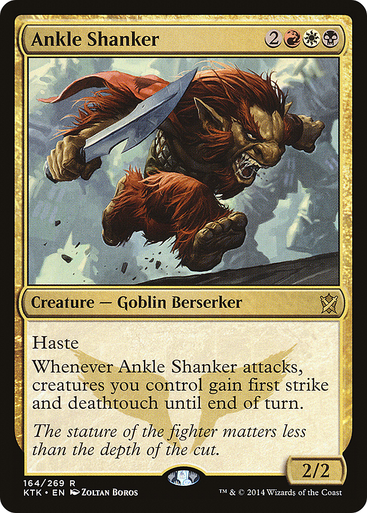Ankle Shanker (KTK-164) - Khans of Tarkir Foil - Premium MTG Single from Wizards of the Coast - Just $0.64! Shop now at Game Crave Tournament Store