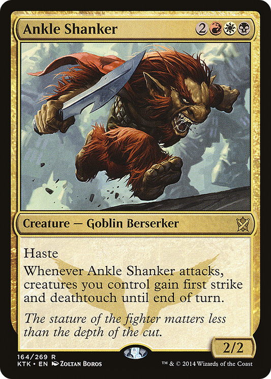 Ankle Shanker (KTK-164) - Khans of Tarkir Foil - Premium MTG Single from Wizards of the Coast - Just $0.64! Shop now at Game Crave Tournament Store