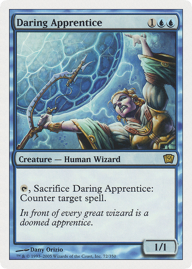 Daring Apprentice (9ED-072) - Ninth Edition - Premium MTG Single from Wizards of the Coast - Just $0.08! Shop now at Game Crave Tournament Store