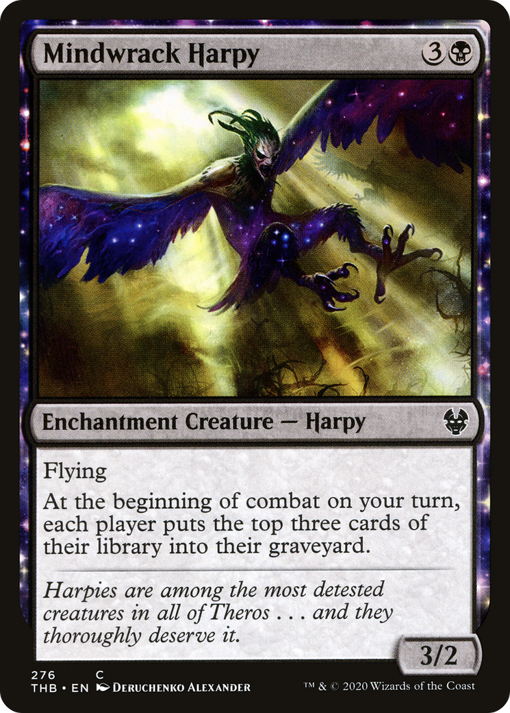 Mindwrack Harpy (THB-276) - Theros Beyond Death: (nyxtouched) - Premium MTG Single from Wizards of the Coast - Just $0.23! Shop now at Game Crave Tournament Store