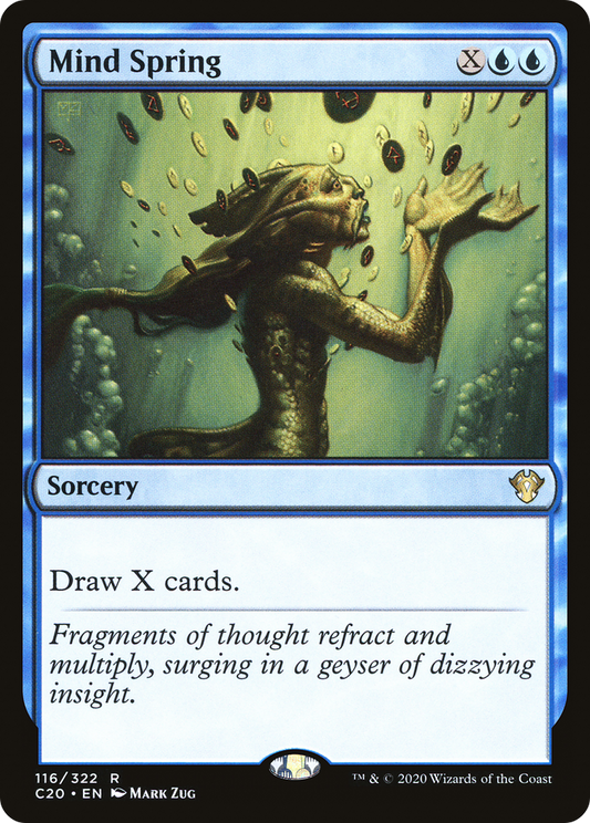 Mind Spring (C20-116) - Commander 2020 - Premium MTG Single from Wizards of the Coast - Just $0.53! Shop now at Game Crave Tournament Store