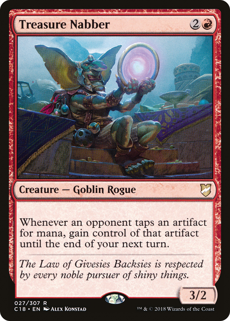 Treasure Nabber (C18-027) - Commander 2018 - Premium MTG Single from Wizards of the Coast - Just $1.11! Shop now at Game Crave Tournament Store