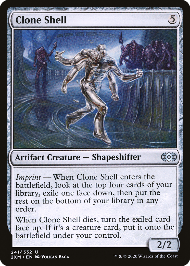 Clone Shell (2XM-241) - Double Masters - Premium MTG Single from Wizards of the Coast - Just $0.25! Shop now at Game Crave Tournament Store