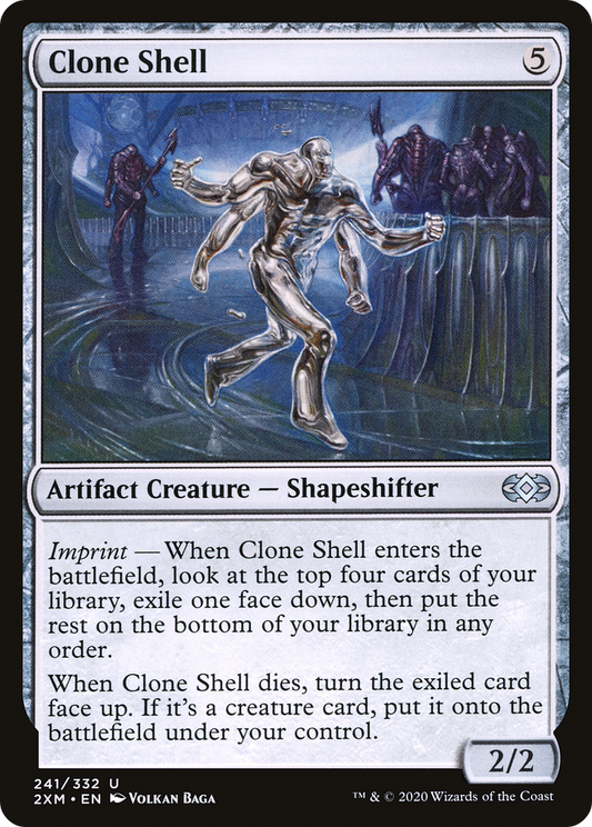 Clone Shell (2XM-241) - Double Masters Foil - Premium MTG Single from Wizards of the Coast - Just $0.25! Shop now at Game Crave Tournament Store