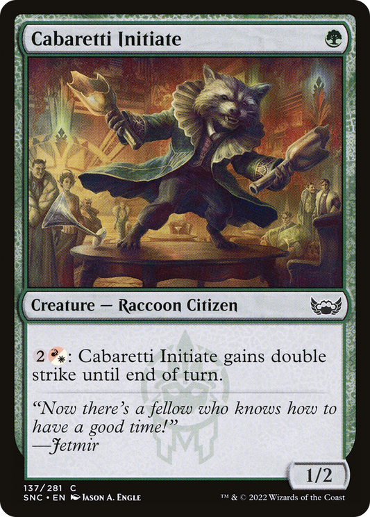 Cabaretti Initiate (SNC-137) - Streets of New Capenna Foil - Premium MTG Single from Wizards of the Coast - Just $0.08! Shop now at Game Crave Tournament Store