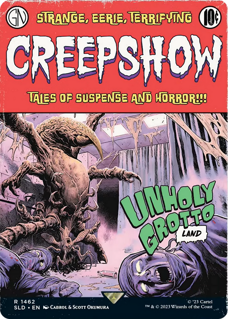 Unholy Grotto // Unholy Grotto (SLD-1462) - Secret Lair Drop: (Full Art) (Borderless) Foil - Premium MTG Single from Wizards of the Coast - Just $3.67! Shop now at Game Crave Tournament Store