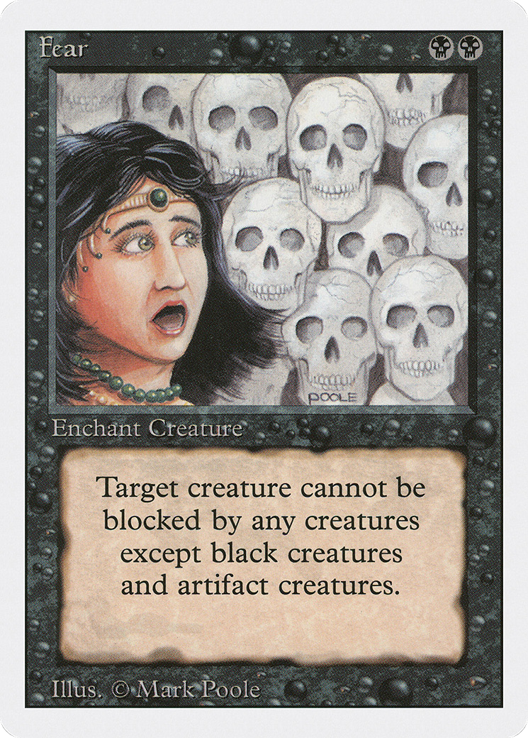 Fear (3ED-111) - Revised Edition - Premium MTG Single from Wizards of the Coast - Just $0.25! Shop now at Game Crave Tournament Store