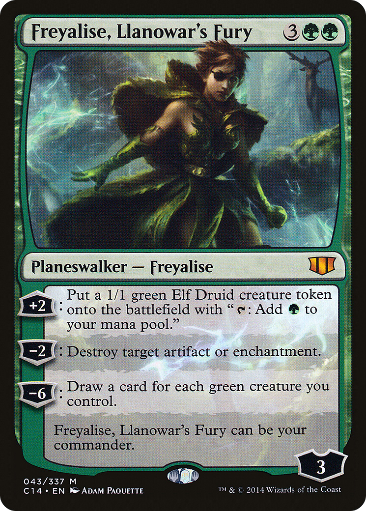 Freyalise, Llanowar's Fury (C14-043) - Commander 2014 - Premium MTG Single from Wizards of the Coast - Just $2.25! Shop now at Game Crave Tournament Store