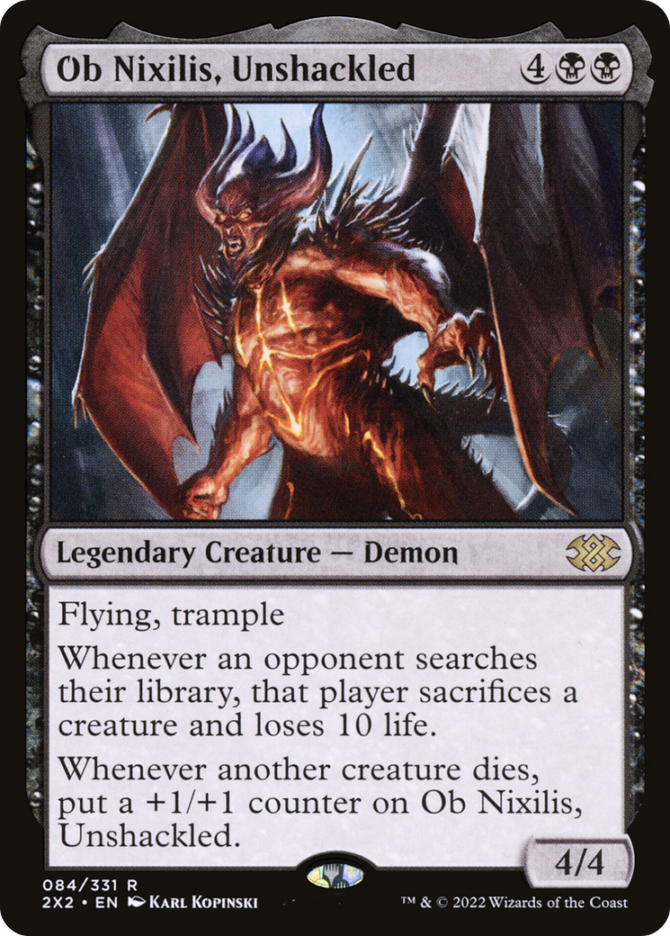 Ob Nixilis, Unshackled (2X2-084) - Double Masters 2022 - Premium MTG Single from Wizards of the Coast - Just $1.05! Shop now at Game Crave Tournament Store