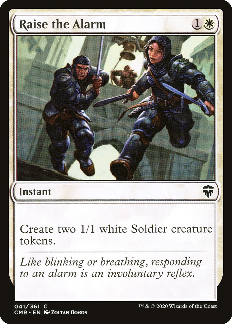 Raise the Alarm (CMR-041) - Commander Legends Foil - Premium MTG Single from Wizards of the Coast - Just $0.08! Shop now at Game Crave Tournament Store
