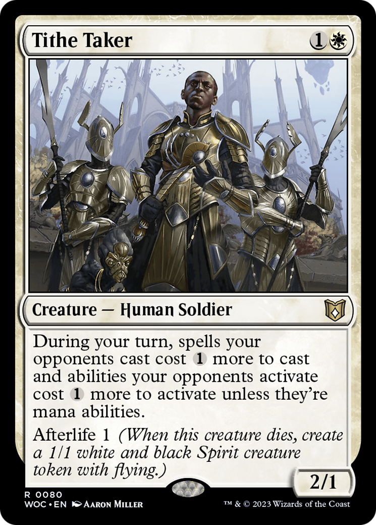 Tithe Taker (WOC-080) - Wilds of Eldraine Commander - Premium MTG Single from Wizards of the Coast - Just $0.08! Shop now at Game Crave Tournament Store