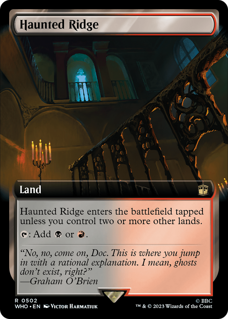 Haunted Ridge (WHO-502) - Doctor Who: (Extended Art) Foil - Premium MTG Single from Wizards of the Coast - Just $1.28! Shop now at Game Crave Tournament Store
