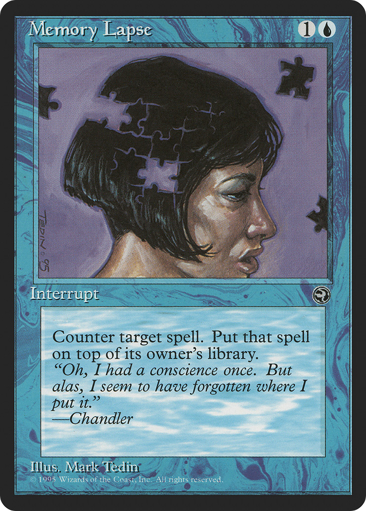 Memory Lapse (HML-32B) - Homelands - Premium MTG Single from Wizards of the Coast - Just $0.08! Shop now at Game Crave Tournament Store