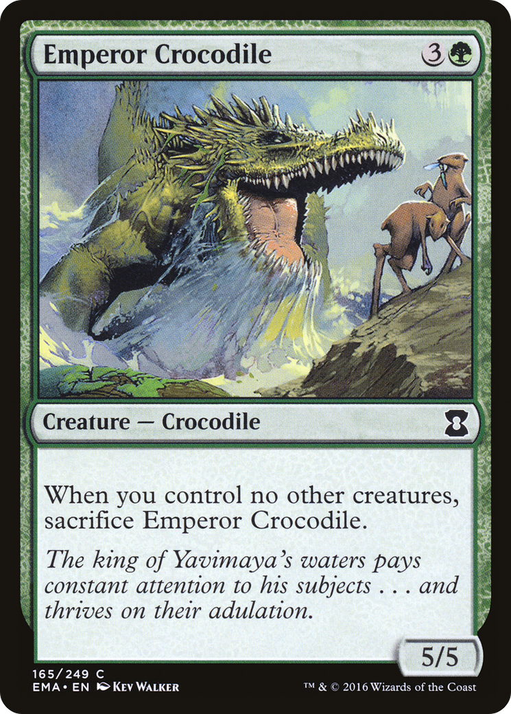 Emperor Crocodile (EMA-165) - Eternal Masters Foil - Premium MTG Single from Wizards of the Coast - Just $0.08! Shop now at Game Crave Tournament Store