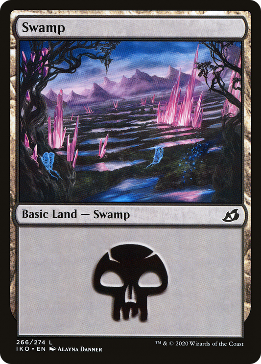 Swamp (IKO-266) - Ikoria: Lair of Behemoths Foil - Premium MTG Single from Wizards of the Coast - Just $0.18! Shop now at Game Crave Tournament Store