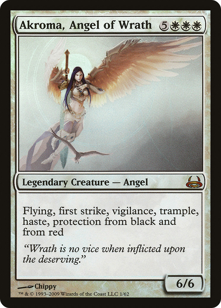 Akroma, Angel of Wrath (DDC-001) - Duel Decks: Divine vs. Demonic Foil - Premium MTG Single from Wizards of the Coast - Just $1.27! Shop now at Game Crave Tournament Store