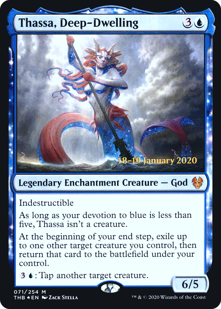 Thassa, Deep-Dwelling (PTHB-71S) - Theros Beyond Death Promos: (nyxtouched) Foil - Premium MTG Single from Wizards of the Coast - Just $6.22! Shop now at Game Crave Tournament Store