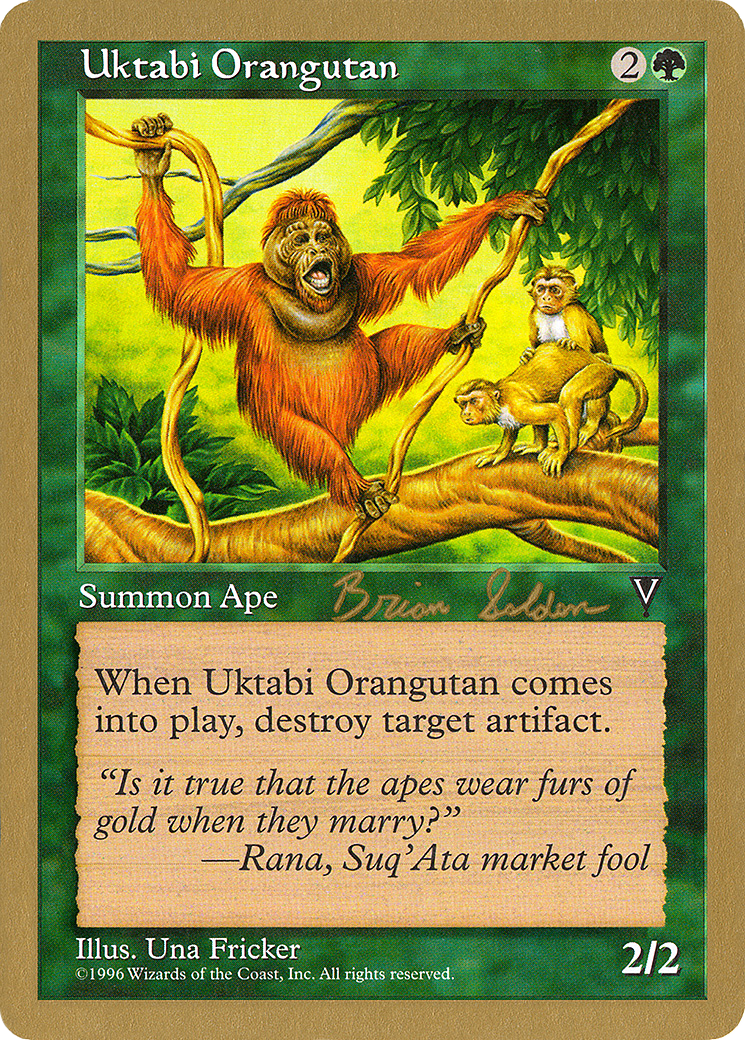 Uktabi Orangutan (WC98-BS123) - World Championship Decks 1998 - Premium MTG Single from Wizards of the Coast - Just $0.11! Shop now at Game Crave Tournament Store