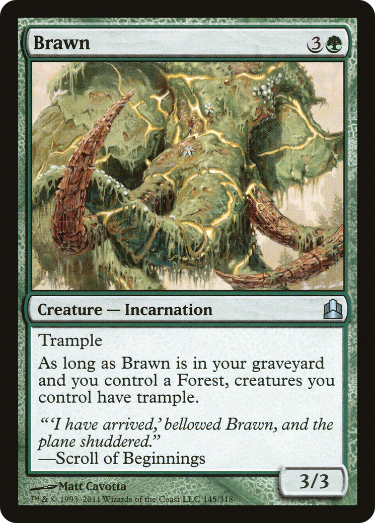 Brawn (CMD-145) - Commander 2011 - Premium MTG Single from Wizards of the Coast - Just $0.11! Shop now at Game Crave Tournament Store