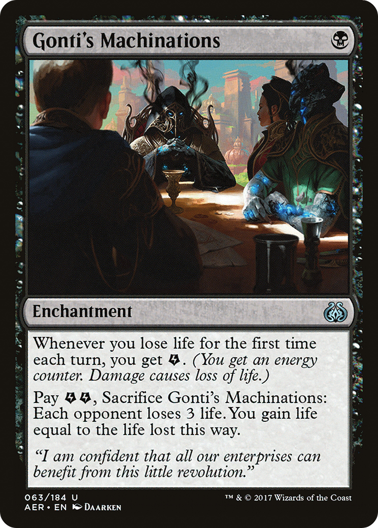 Gonti's Machinations (AER-063) - Aether Revolt - Premium MTG Single from Wizards of the Coast - Just $0.08! Shop now at Game Crave Tournament Store