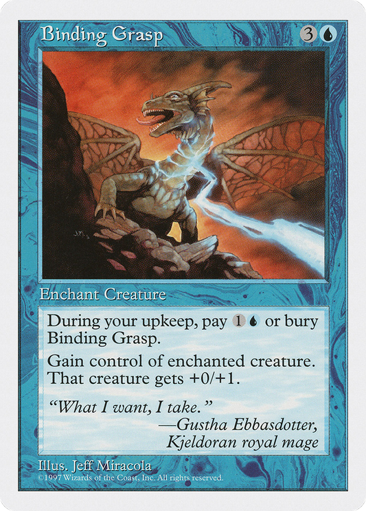 Binding Grasp (5ED-074) - Fifth Edition - Premium MTG Single from Wizards of the Coast - Just $0.25! Shop now at Game Crave Tournament Store