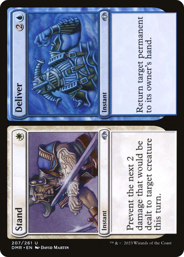 Stand // Deliver (DMR-207) - Dominaria Remastered - Premium MTG Single from Wizards of the Coast - Just $0.08! Shop now at Game Crave Tournament Store