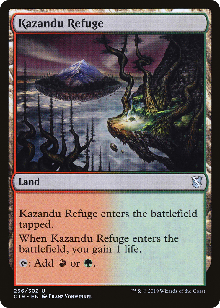Kazandu Refuge (C19-256) - Commander 2019 - Premium MTG Single from Wizards of the Coast - Just $0.25! Shop now at Game Crave Tournament Store