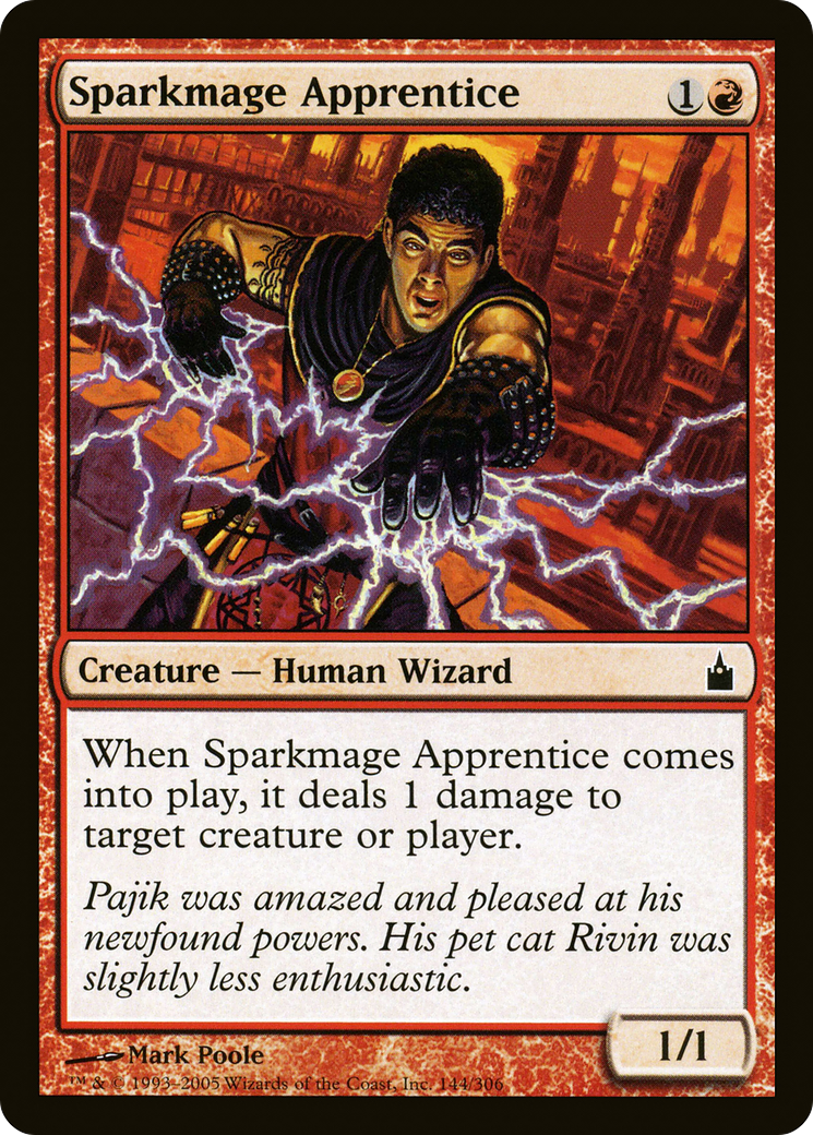 Sparkmage Apprentice (RAV-144) - Ravnica: City of Guilds Foil - Premium MTG Single from Wizards of the Coast - Just $0.32! Shop now at Game Crave Tournament Store