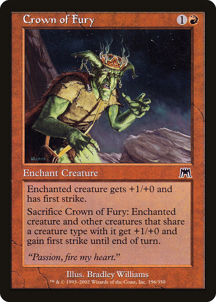 Crown of Fury (ONS-196) - Onslaught - Premium MTG Single from Wizards of the Coast - Just $0.25! Shop now at Game Crave Tournament Store